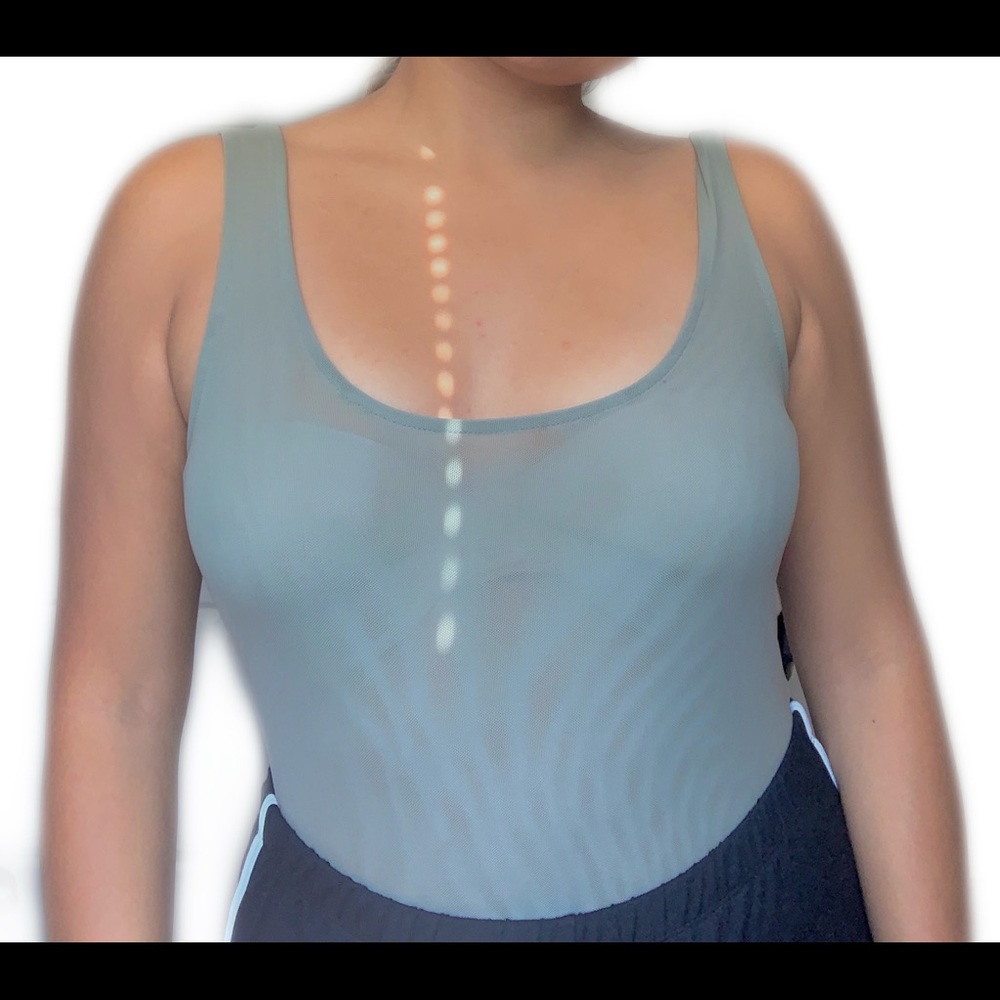 Green/ teal bodysuit